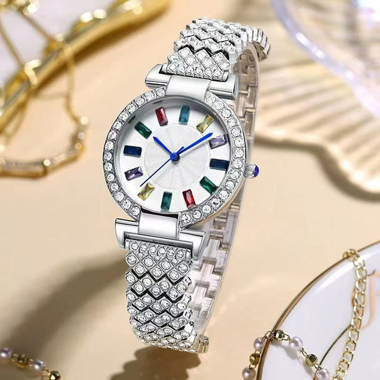 Full Diamond Quartz Bracelet Watch Fashion All-match Fashion Wrist Watch Abysaz Kollectionz