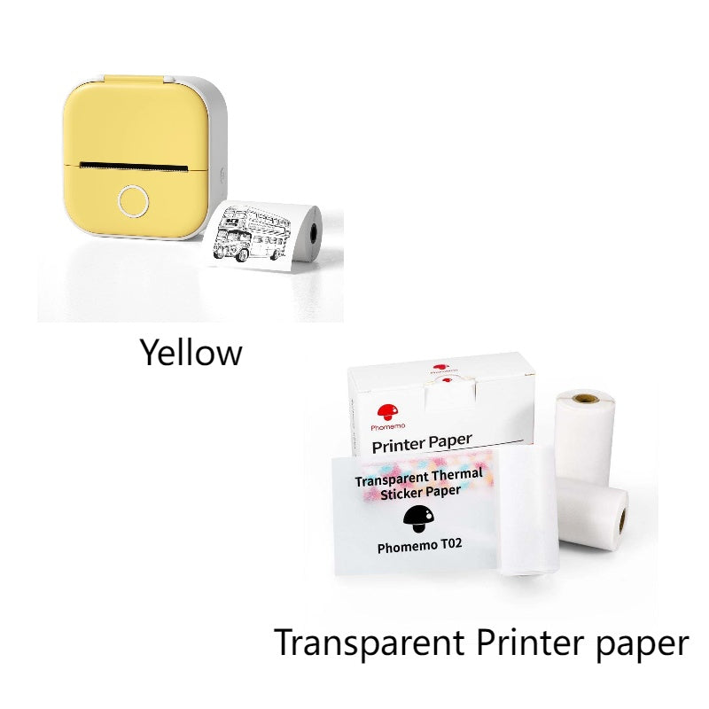 Portable Mini Thermal Label Printer Home Photo Printer Student Wrong Question Printer Bluetooth-compatible Mini Label Printer Price Tag Abysaz Kollectionz