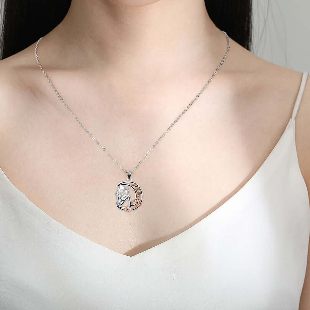 Moon Gentle Necklace High-grade Mom Accessories Jewellery Abysaz Kollectionz