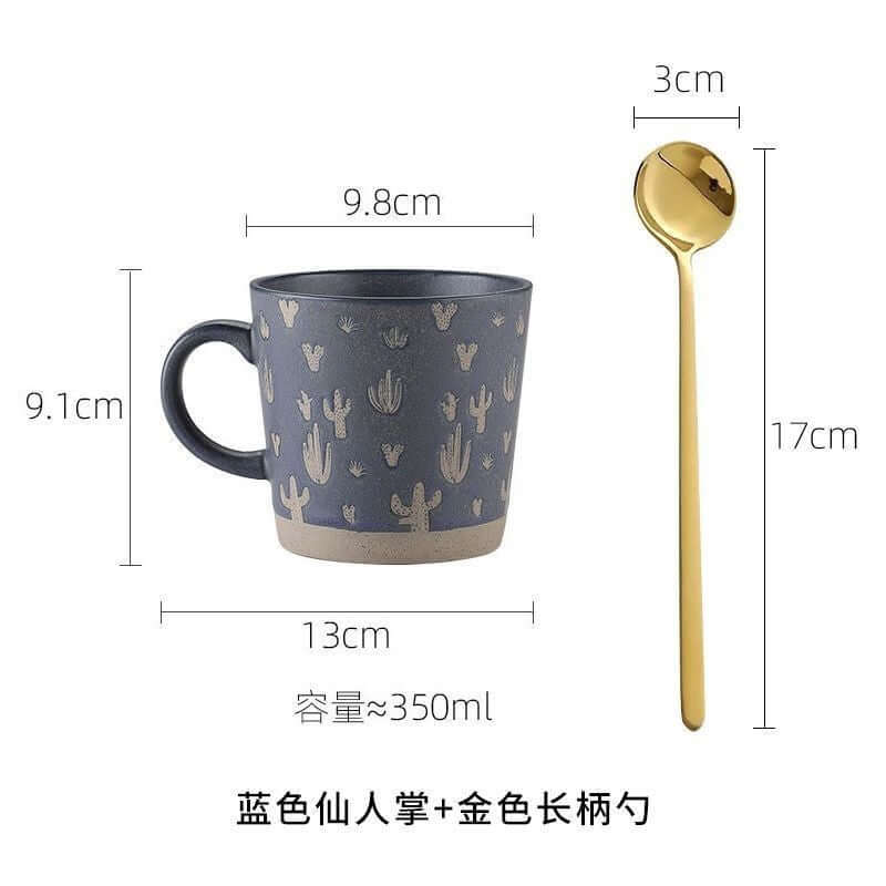 Stoneware Mug Coffee Cup Couple Water Cup - Abysaz Kollectionz