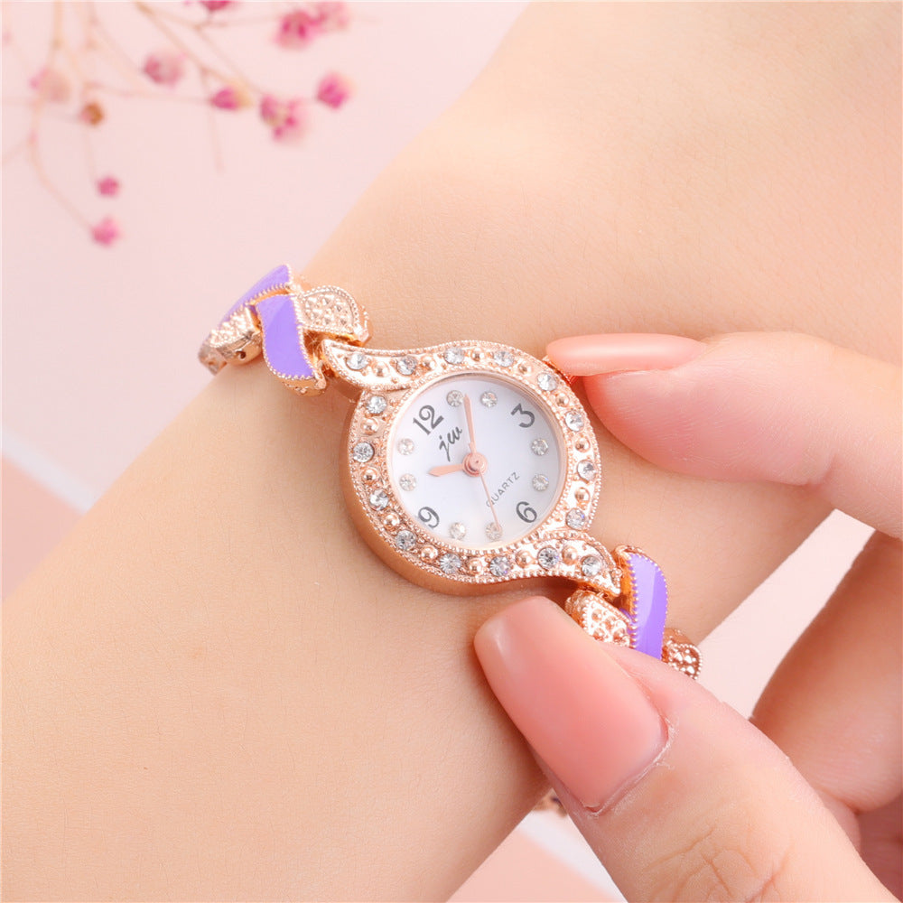 Leaf bracelet quartz wrist watch Abysaz Kollectionz