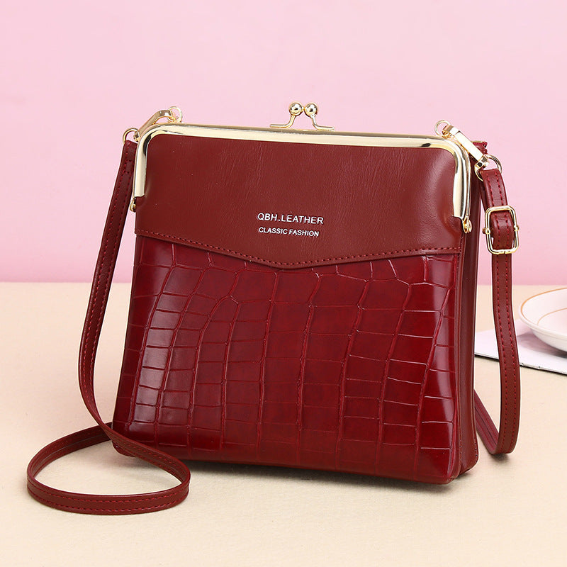 Lock Shoulder Bags Women Alligator Pattern Crossbody Phone Bag - Abysaz Kollectionz