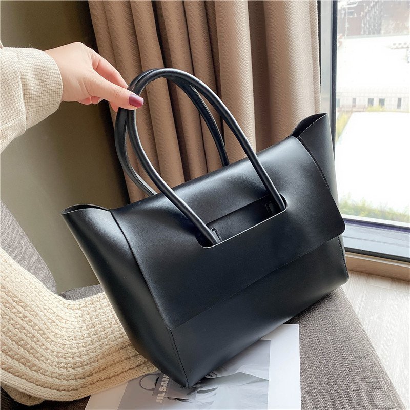 Fashion Women Shoulder Bags Large Capacity Handbags Simple Retro Tote Bags Solid Color Famous Brand High Quality Bags - Abysaz Kollectionz