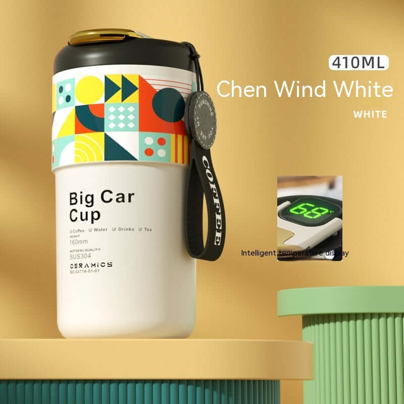 Creative Ceramic Inner Pot Intelligent Temperature Measuring Vacuum Cup - Abysaz Kollectionz