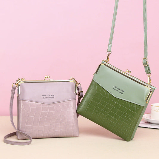 Lock Shoulder Bags Women Alligator Pattern Crossbody Phone Bag Abysaz Kollectionz