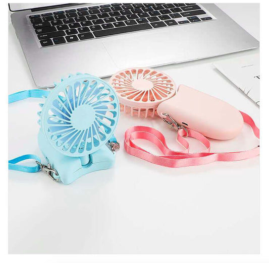 New Hanging Neck Foldable Small Electric Fan Abysaz Kollectionz