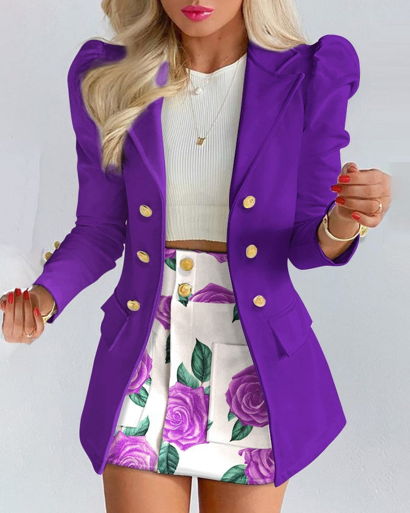 Fashion Solid Color Casual Suits Women's Abysaz Kollectionz