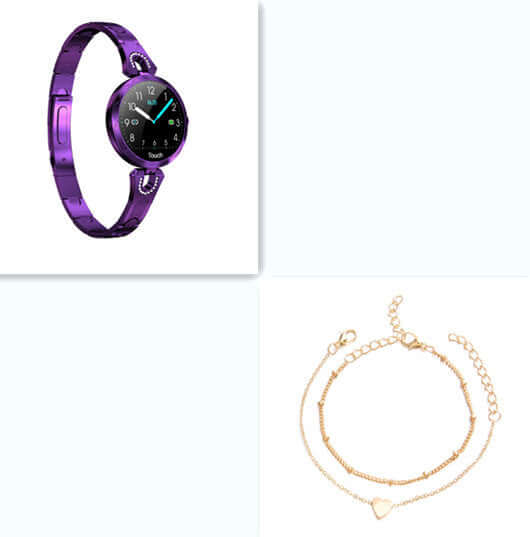 Abysaz Kollectionz Fashion Women's Smart Watch Waterproof Wearable Device Heart Rate Monitor Sports Smartwatch for Women Ladies - Abysaz Kollectionz