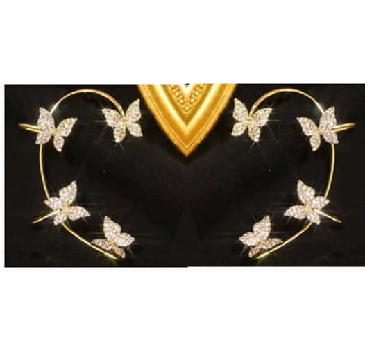 Abysaz Kollectionz Fashion Earring Butterfly Ear Clip And Ear Hook Jewelry - Abysaz Kollectionz