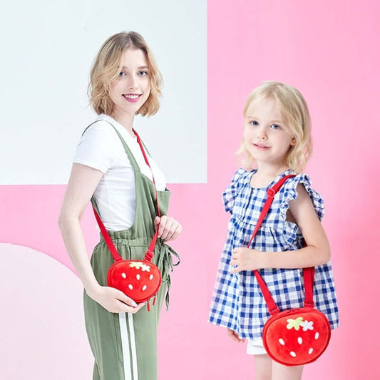 Cute Strawberry Fruit Cartoon Children's Crossbody Bag Abysaz Kollectionz