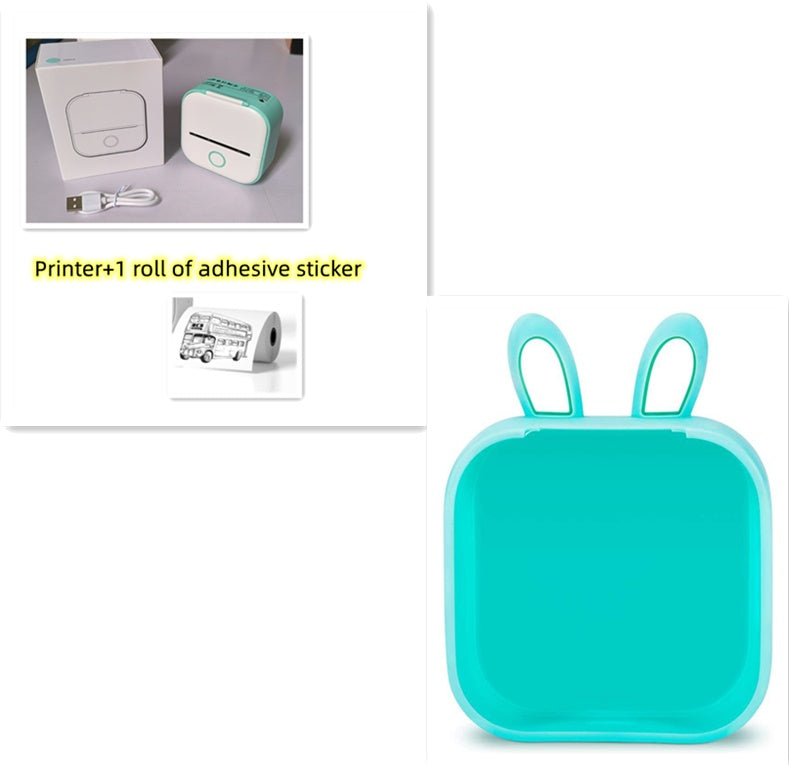 Portable Mini Thermal Label Printer Home Photo Printer Student Wrong Question Printer Bluetooth-compatible Mini Label Printer Price Tag Abysaz Kollectionz