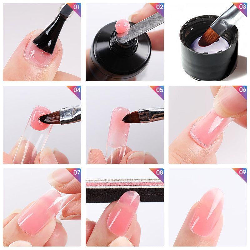 Multi-color mixed nail solid model glue Abysaz Kollectionz
