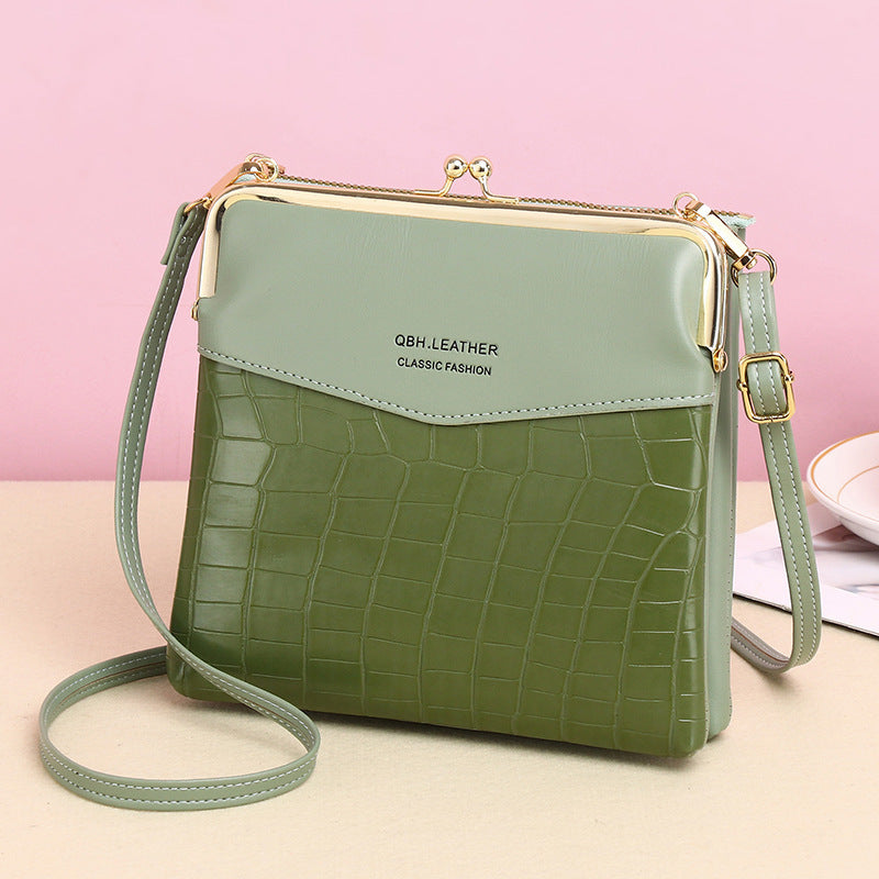 Lock Shoulder Bags Women Alligator Pattern Crossbody Phone Bag - Abysaz Kollectionz
