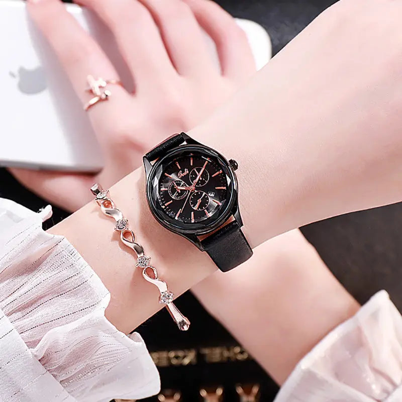 Casual Women's Student Quartz Calendar Wrist Watch - Abysaz Kollectionz