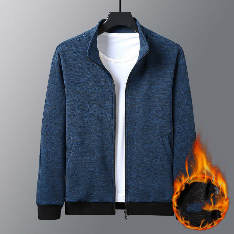 Dad Wears A Jacket With A Stand-up Collar And A Casual Jacket - Abysaz Kollectionz