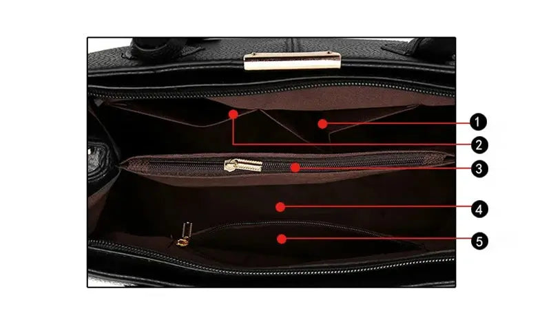 Famous Designer Brand Bags Women Leather Handbags New  Luxury Ladies Hand Bags Purse Fashion Shoulder Bags - Abysaz Kollectionz
