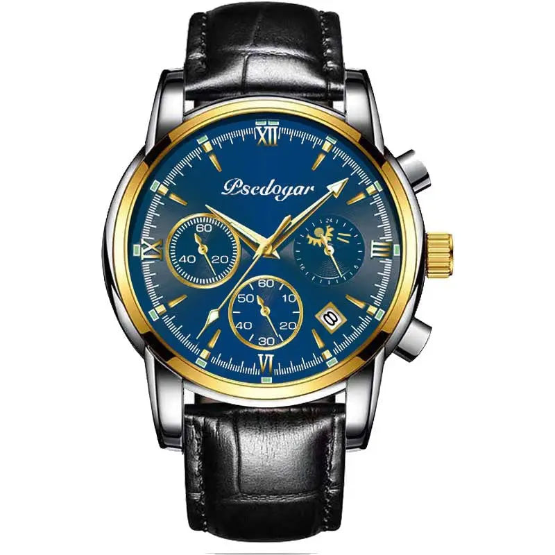 Men's Multi-functional Fashion Quartz Business Steel Belt Wrist Watch - Abysaz Kollectionz