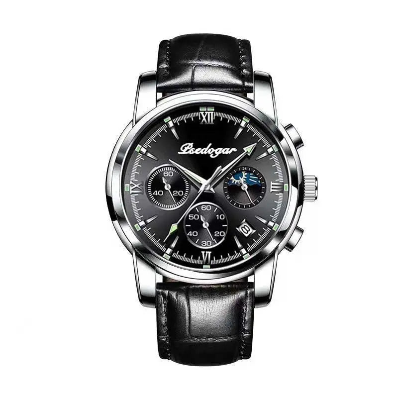 Men's Multi-functional Fashion Quartz Business Steel Belt Wrist Watch - Abysaz Kollectionz