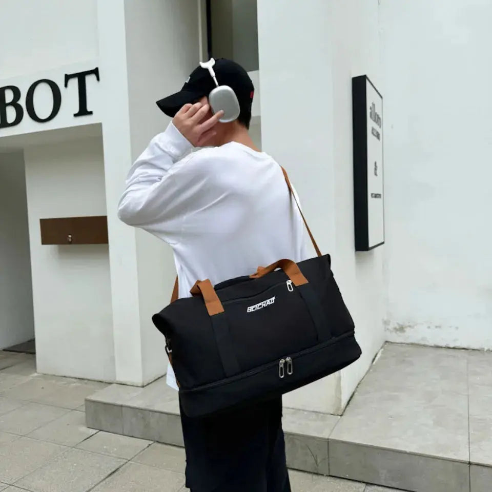 Fashion Men Women Large Capacity Travel Bag Large Capacity Men Sports Bag Waterproof Women Messenger Bag Wet and Dry - Abysaz Kollectionz