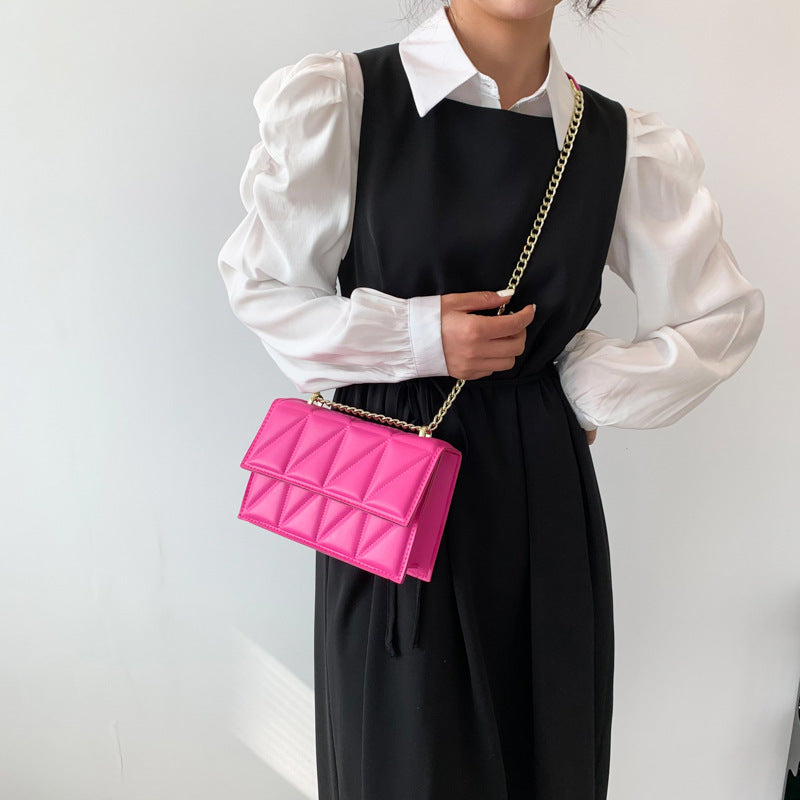 Small Square Bags Fashion Chain Crossbody Shoulder Bag - Abysaz Kollectionz