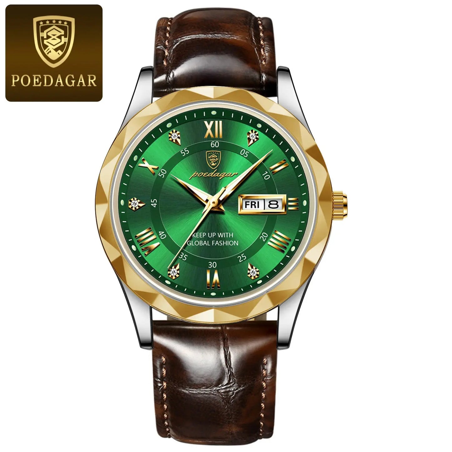 Leather Belt Men's Luxury Fashion Quartz Wrist Watch - Abysaz Kollectionz