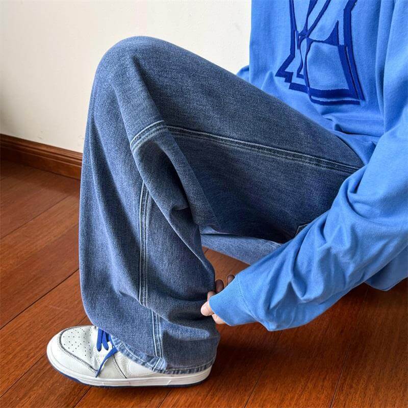 Distressed Straight Jeans For Men - Abysaz Kollectionz