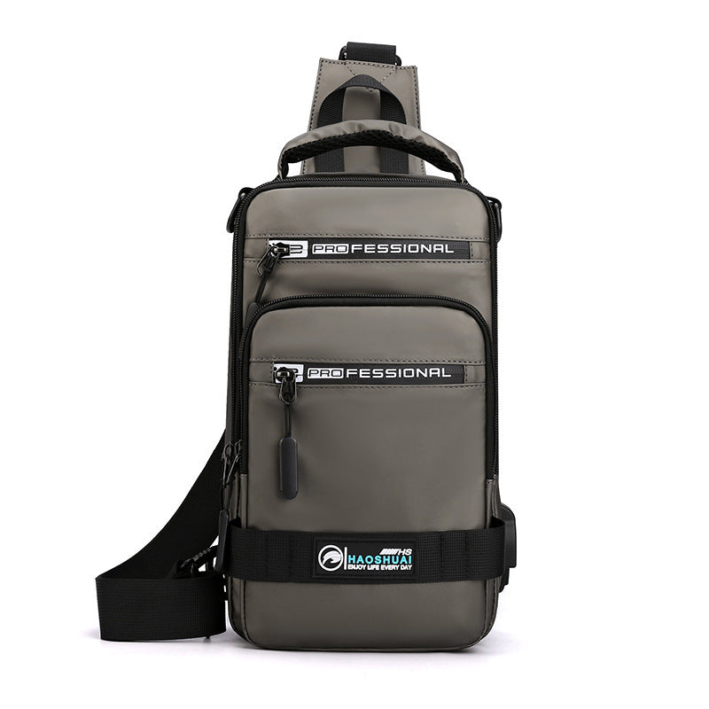 Multifunction Bags For Men Nylon Backpack Crossbody Shoulder Bag With USB Charging Port Chest Bags Pack - Abysaz Kollectionz