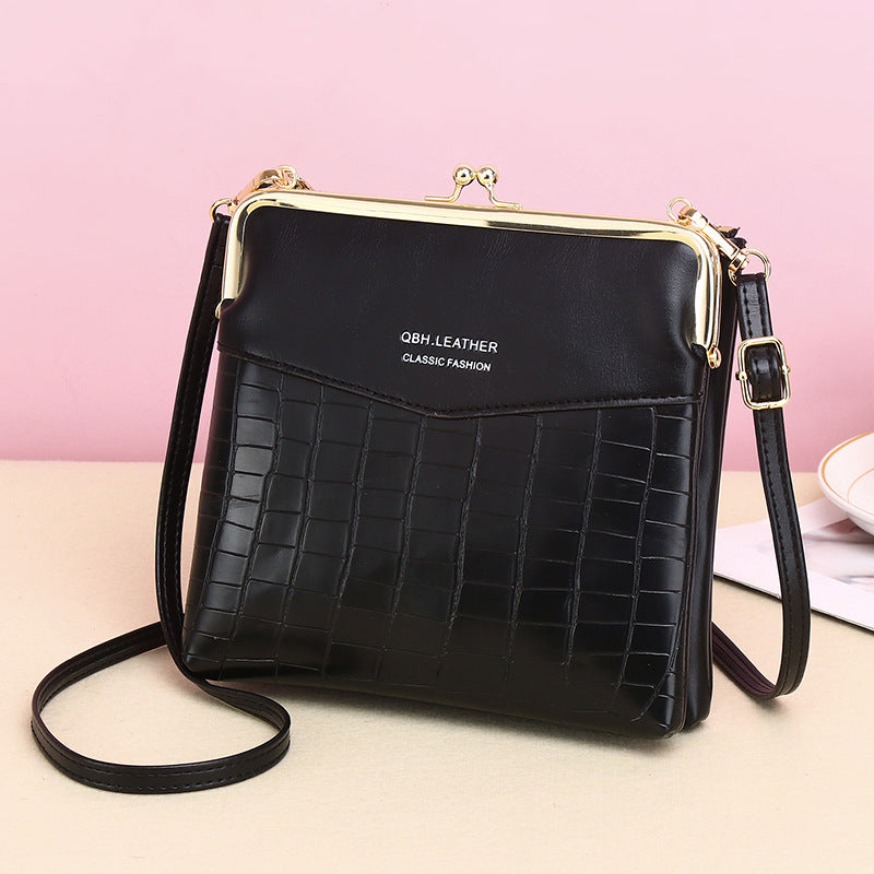 Lock Shoulder Bags Women Alligator Pattern Crossbody Phone Bag - Abysaz Kollectionz