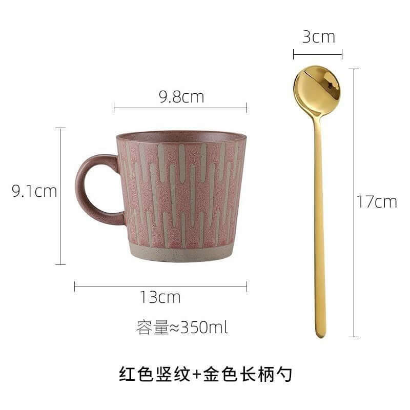 Stoneware Mug Coffee Cup Couple Water Cup - Abysaz Kollectionz