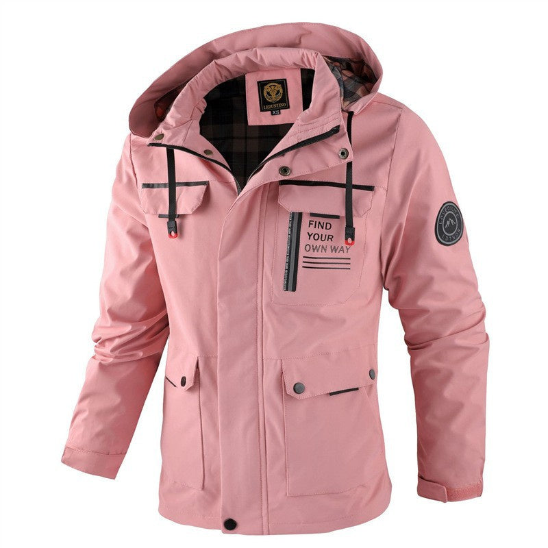 Fashion Men's Casual Windbreaker Jackets Hooded Jacket Man Waterproof Outdoor Soft Shell Winter Coat Clothing Warm Thick Tops Abysaz Kollectionz