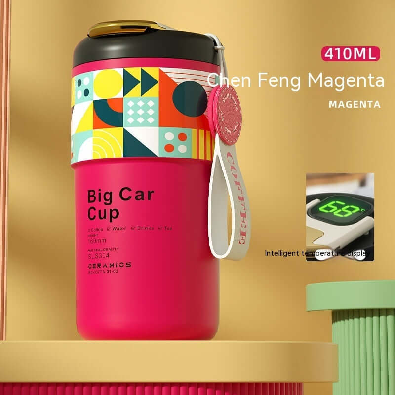Creative Ceramic Inner Pot Intelligent Temperature Measuring Vacuum Cup - Abysaz Kollectionz