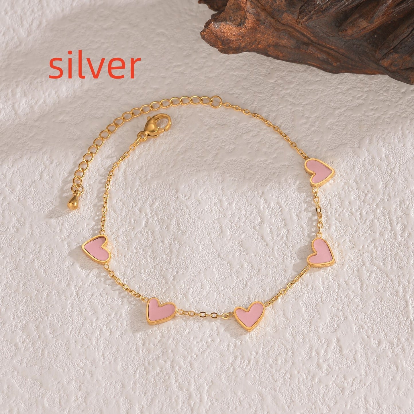 Ins Love Bracelet  Stainless Steel Dripping Heart Bracelet Fashion Valentine's Day Jewelry Gift Abysaz Kollectionz