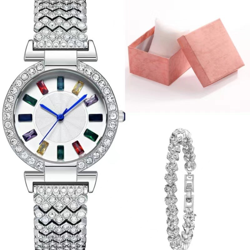 Full Diamond Quartz Bracelet Watch Fashion All-match Fashion Wrist Watch Abysaz Kollectionz
