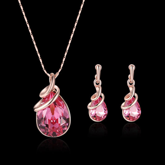 Alloy Gemstone Jewellery Set Necklace Abysaz Kollectionz