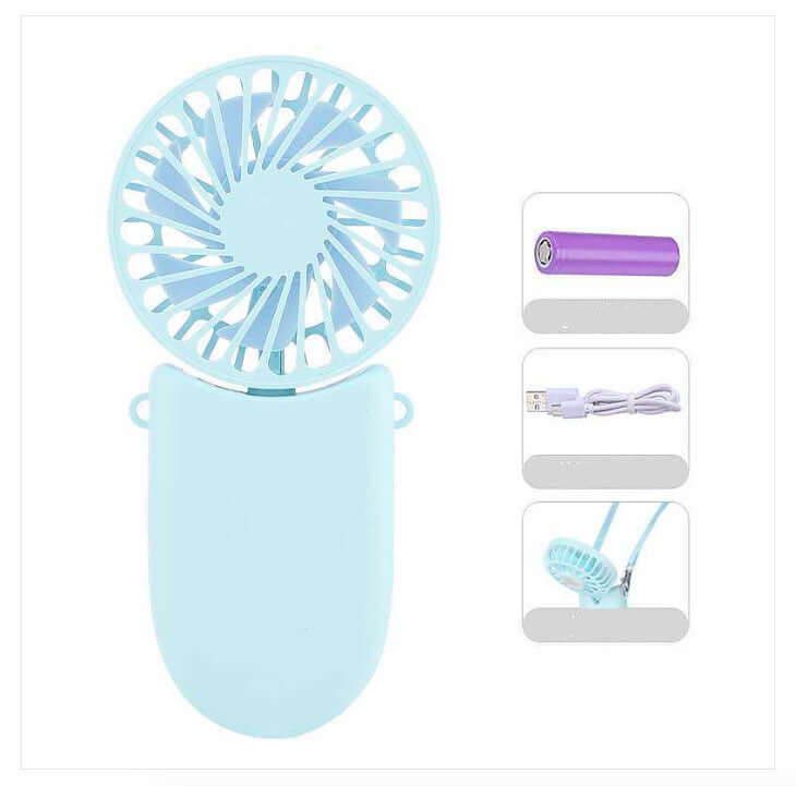 New Hanging Neck Foldable Small Electric Fan - Abysaz Kollectionz