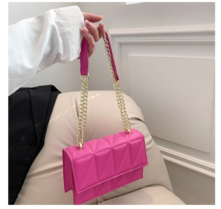Small Square Bags Fashion Chain Crossbody Shoulder Bag - Abysaz Kollectionz