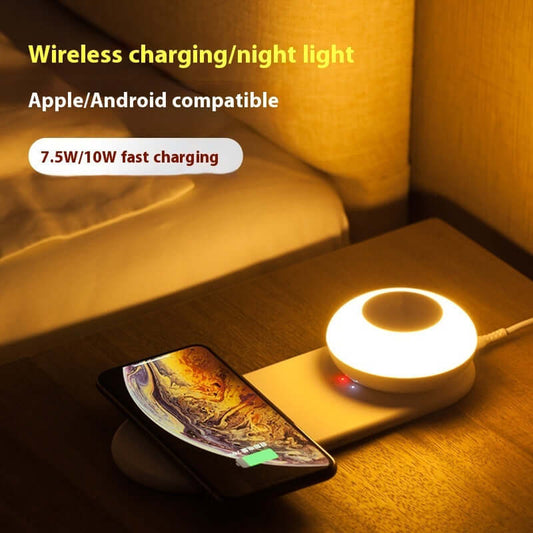 Wireless Phone Charger LED Desk Lamp Separated Magnetic Touch - Abysaz Kollectionz