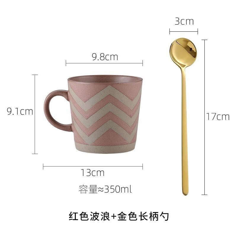Stoneware Mug Coffee Cup Couple Water Cup - Abysaz Kollectionz