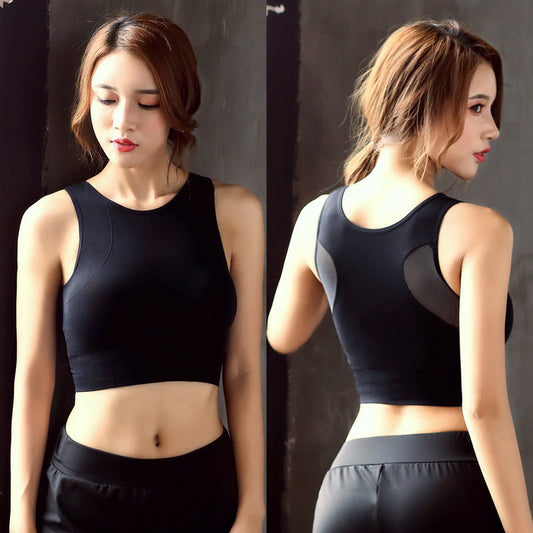 No Underwire Mesh Beauty Back Double-decker Sports Bra Abysaz Kollectionz