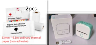Portable Mini Thermal Label Printer Home Photo Printer Student Wrong Question Printer Bluetooth-compatible Mini Label Printer Price Tag Abysaz Kollectionz