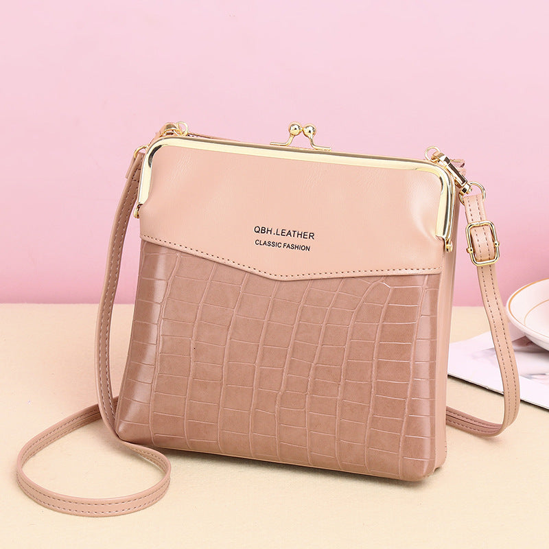 Lock Shoulder Bags Women Alligator Pattern Crossbody Phone Bag - Abysaz Kollectionz
