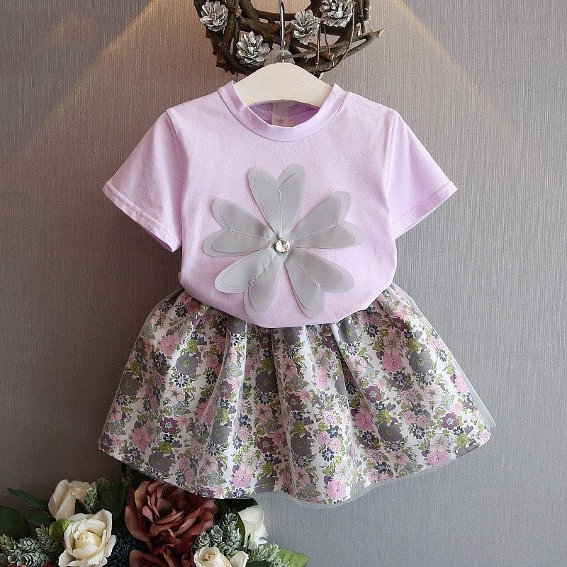 Kids Baby Girls Clothing Sets Summer TShirtsskirt Clothes Abysaz Kollectionz