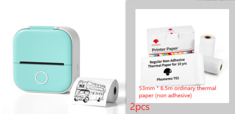 Portable Mini Thermal Label Printer Home Photo Printer Student Wrong Question Printer Bluetooth-compatible Mini Label Printer Price Tag Abysaz Kollectionz