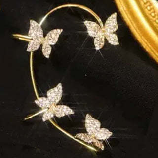 Abysaz Kollectionz Fashion Earring Butterfly Ear Clip And Ear Hook Jewelry - Abysaz Kollectionz