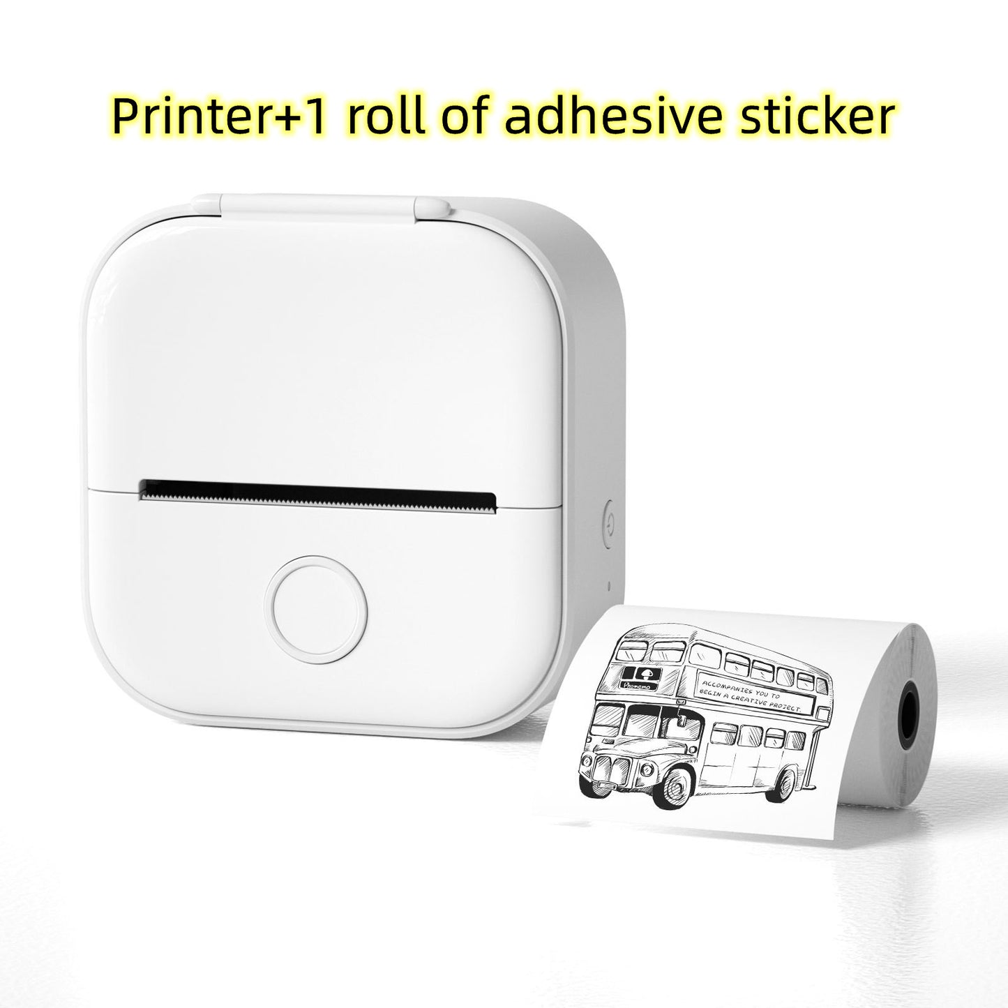 Portable Mini Thermal Label Printer Home Photo Printer Student Wrong Question Printer Bluetooth-compatible Mini Label Printer Price Tag Abysaz Kollectionz