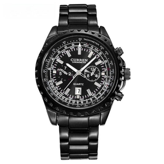 Men's Casual Quartz Movement Steel Band Wrist Business Watch Abysaz Kollectionz