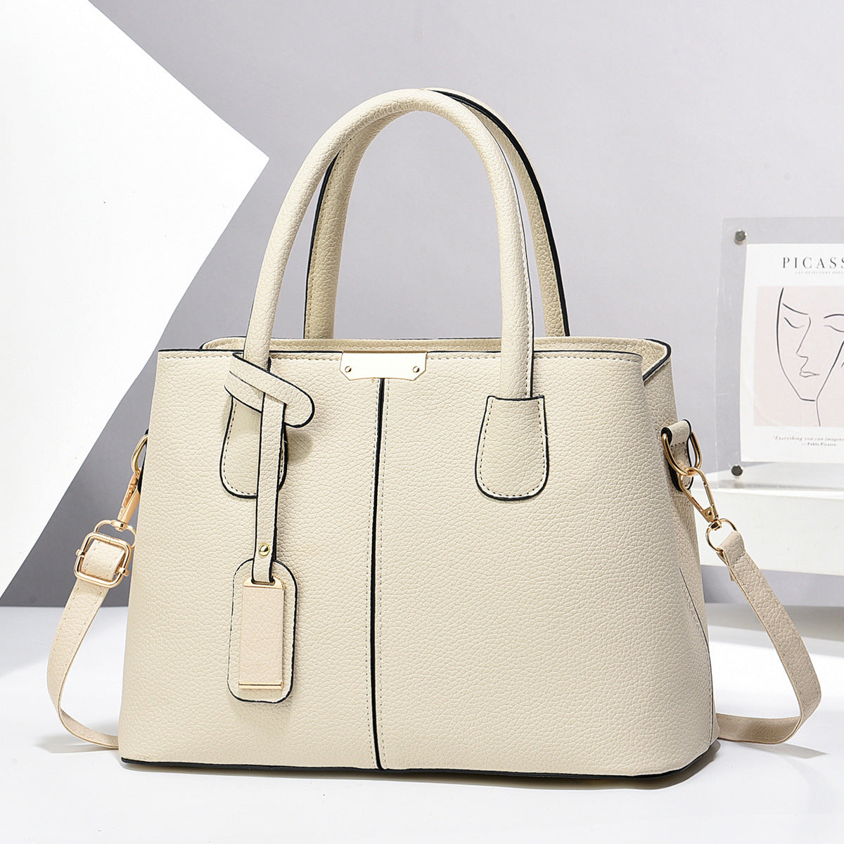 Women PU Leather Handbags Ladies Large Capacity Tote Bag Female Square Shoulder Bags New Fashion Crossbody Bags - Abysaz Kollectionz