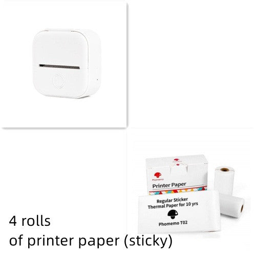 Portable Mini Thermal Label Printer Home Photo Printer Student Wrong Question Printer Bluetooth-compatible Mini Label Printer Price Tag Abysaz Kollectionz