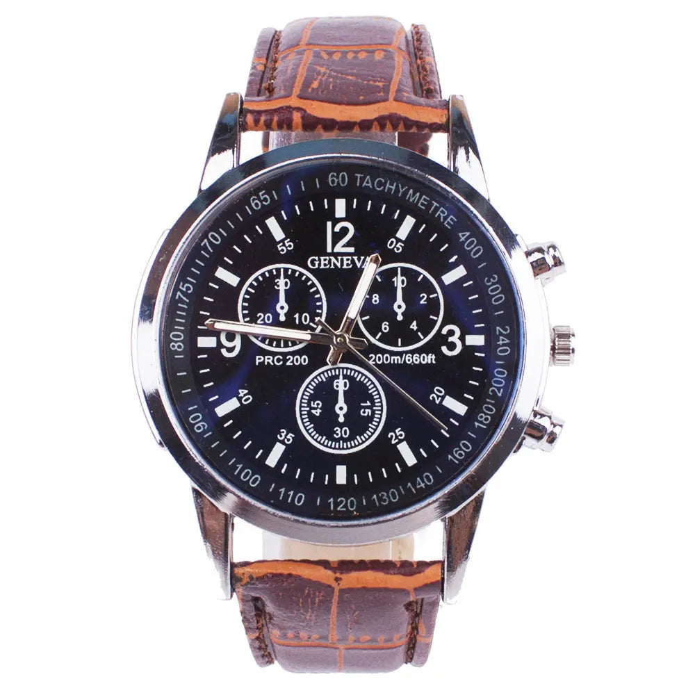Blue Light Glass Wrist Watch Men New Watches - Abysaz Kollectionz