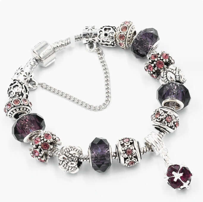 Crystal Beads Bracelets & Bangles Snake Chain Charm Bracelets For Women Jewellery Abysaz Kollectionz